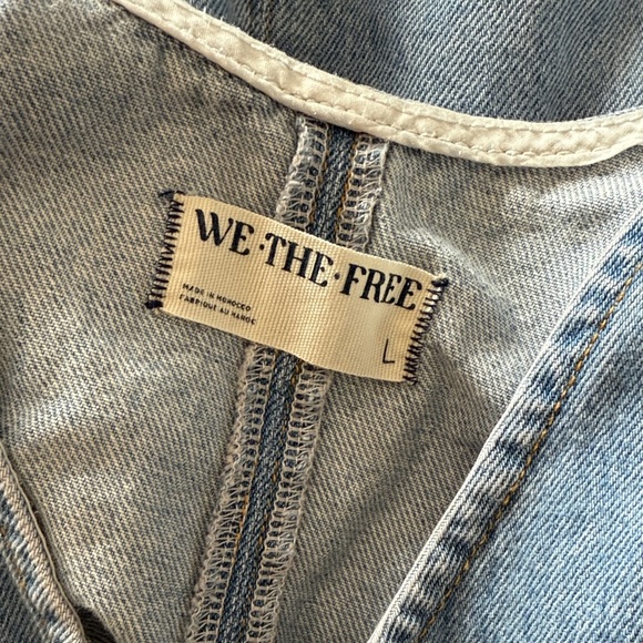 Free People We the Free, large, high roller short alls - Picture 2 of 9